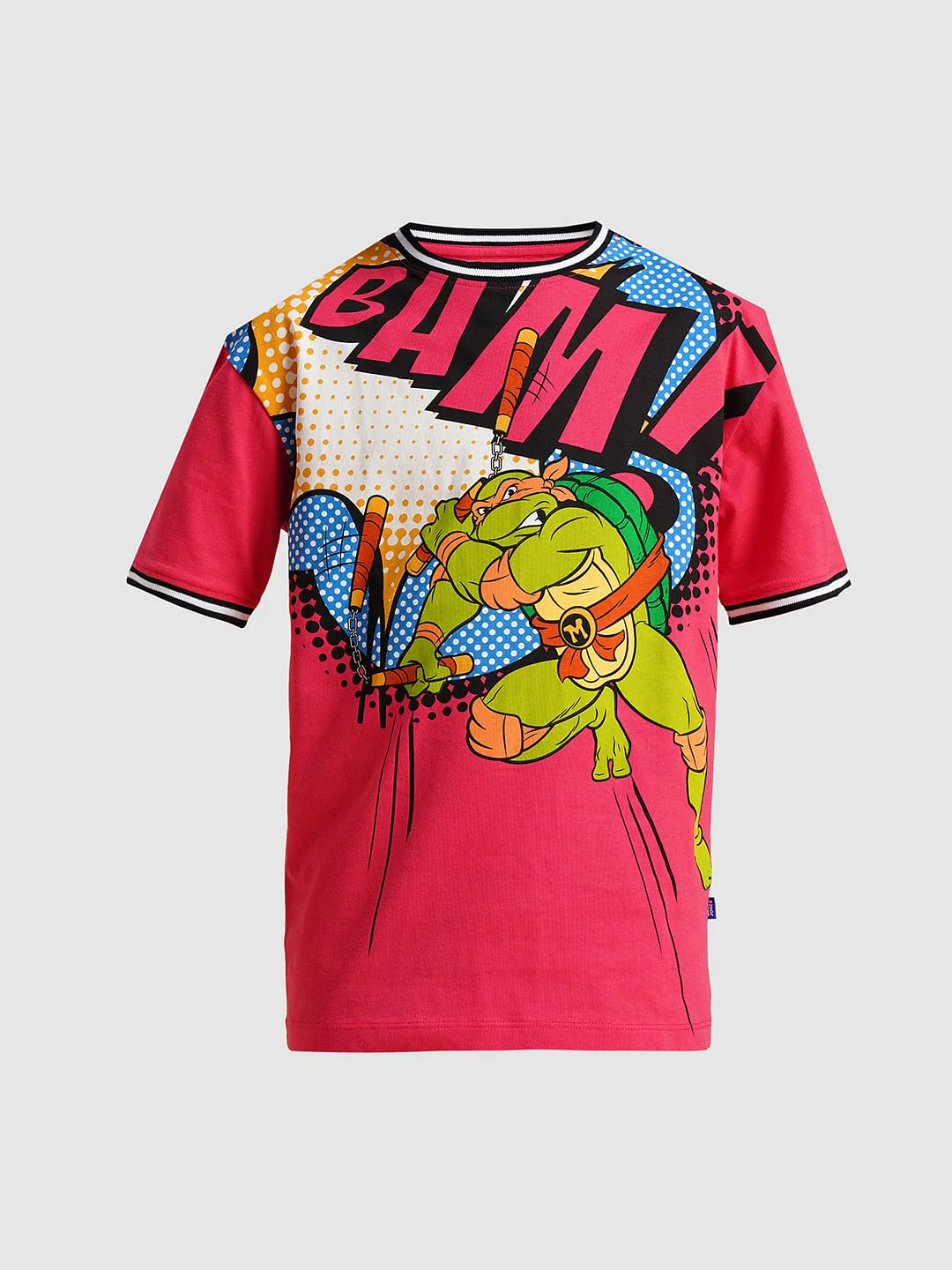 Boys Red Ninja Turtles Print T-shirt - Image 7