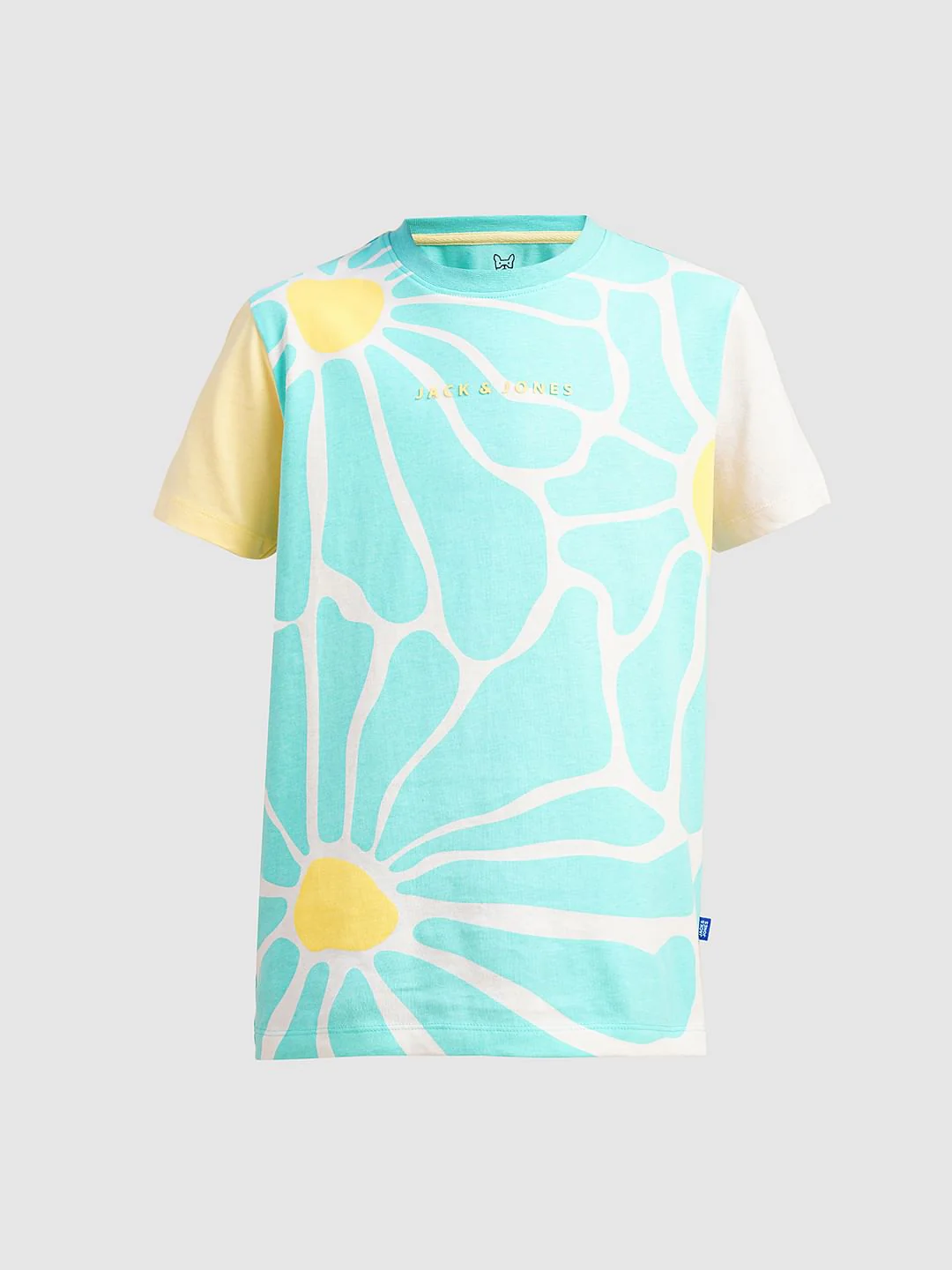 Boys Blue Graphic Print Cotton T-shirt - Image 7