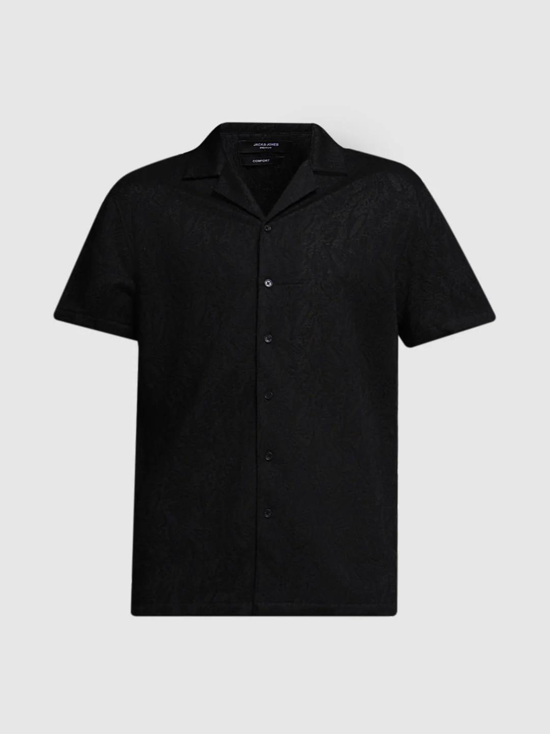 BLACK RESORT COLLAR SHIRT - Image 7