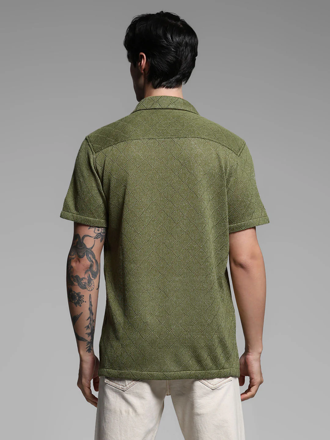 Green Resort Collar Shirt - Image 4
