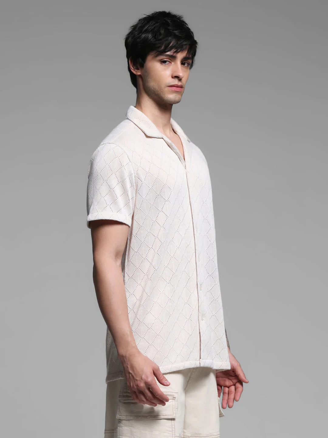 Light Brown Resort Collar Shirt - Image 3
