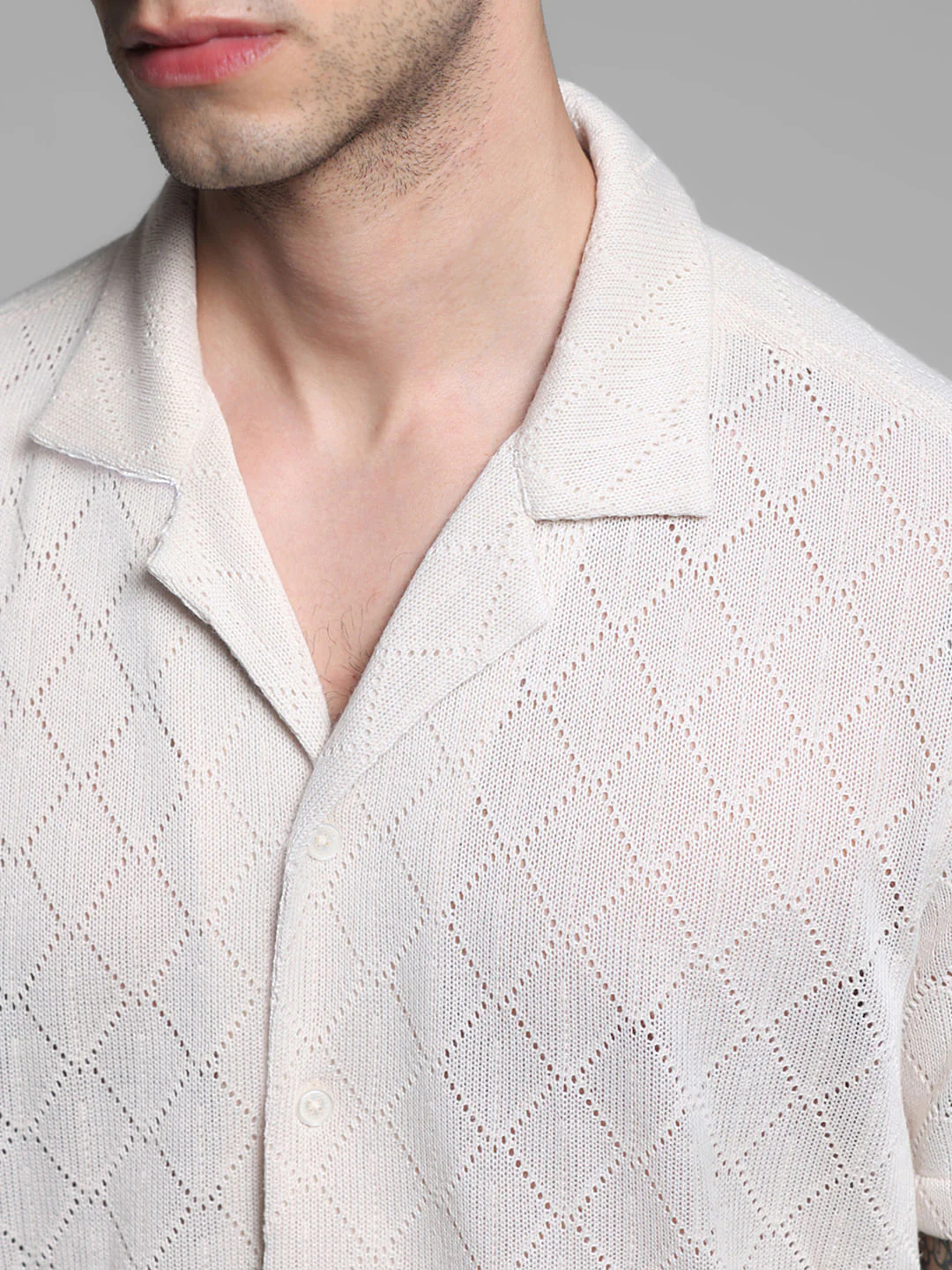 Light Brown Resort Collar Shirt - Image 5