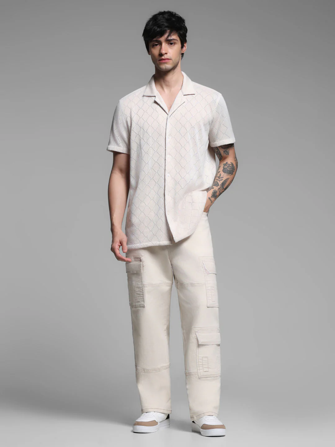 Light Brown Resort Collar Shirt - Image 6