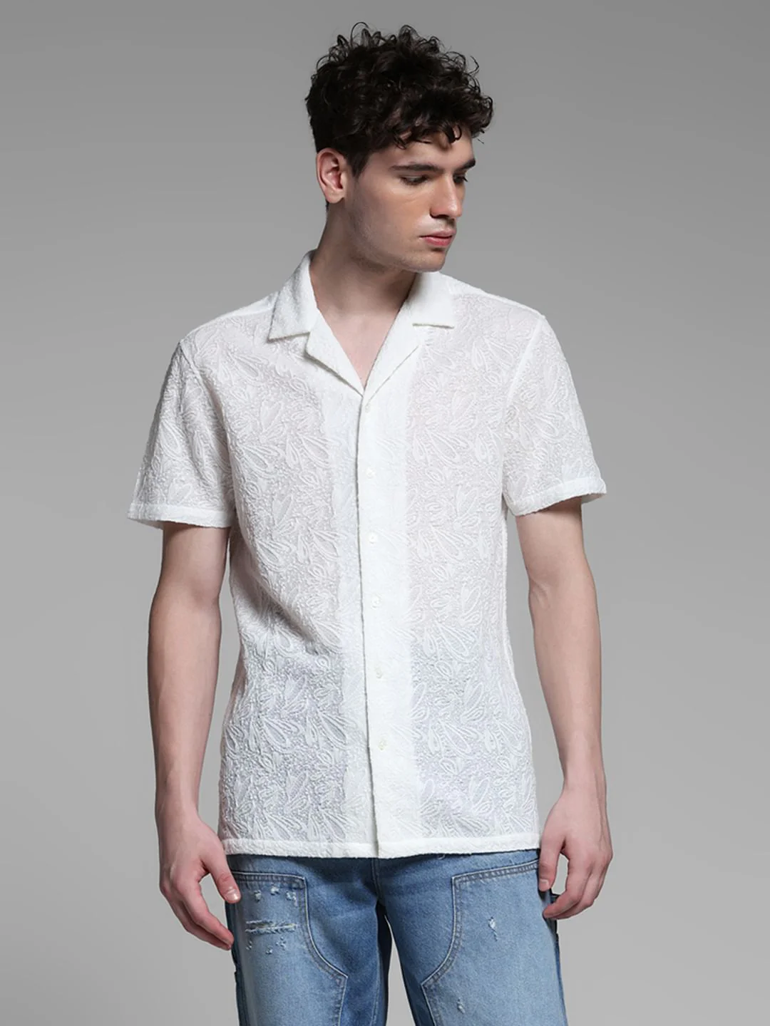 BLACK RESORT COLLOR SHIRT - Image 2