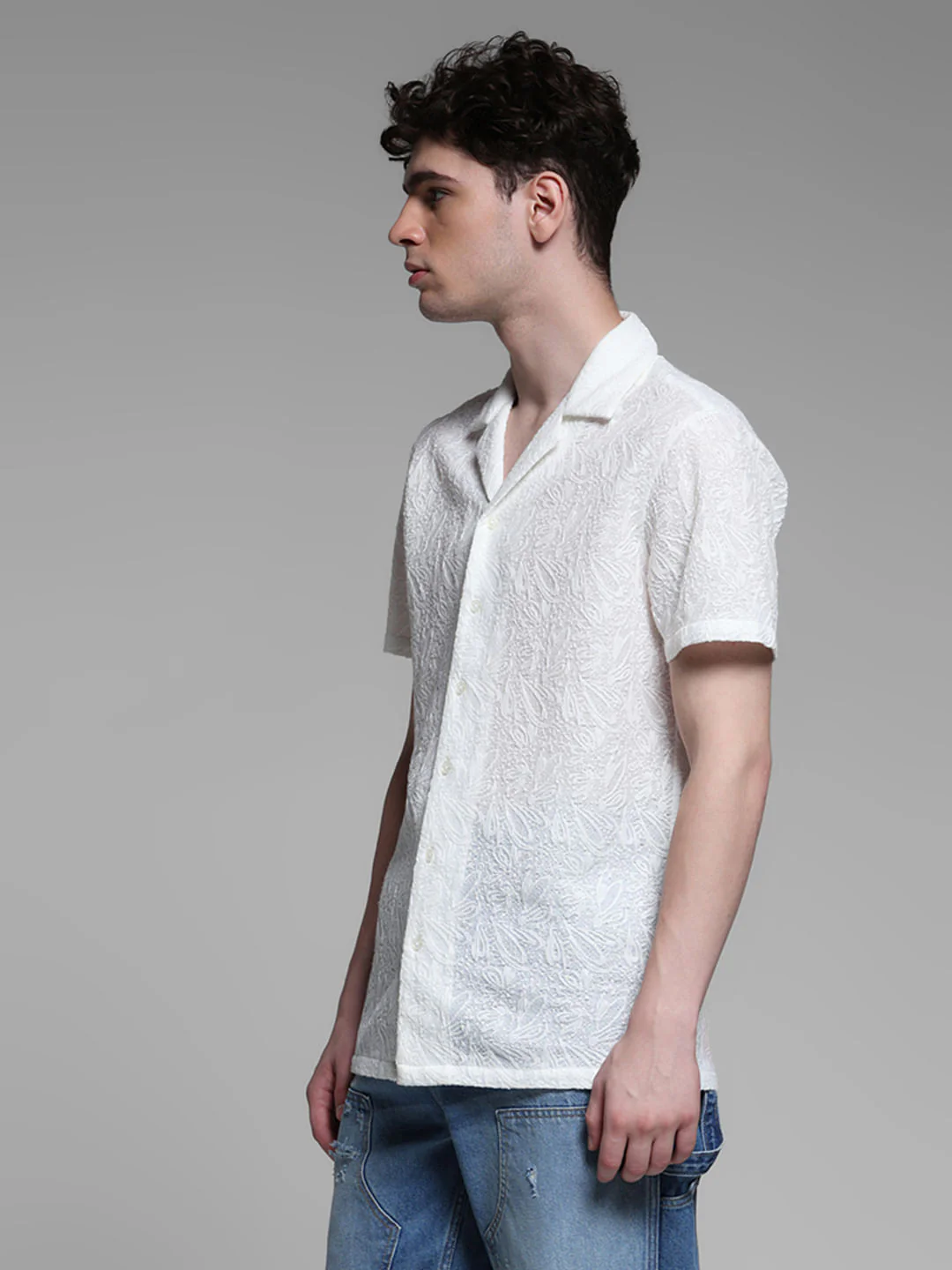 BLACK RESORT COLLOR SHIRT - Image 3