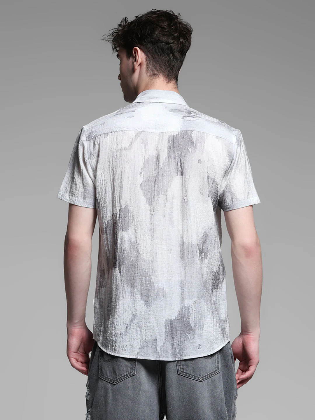 GREY PRINTED SHIRT - Image 4