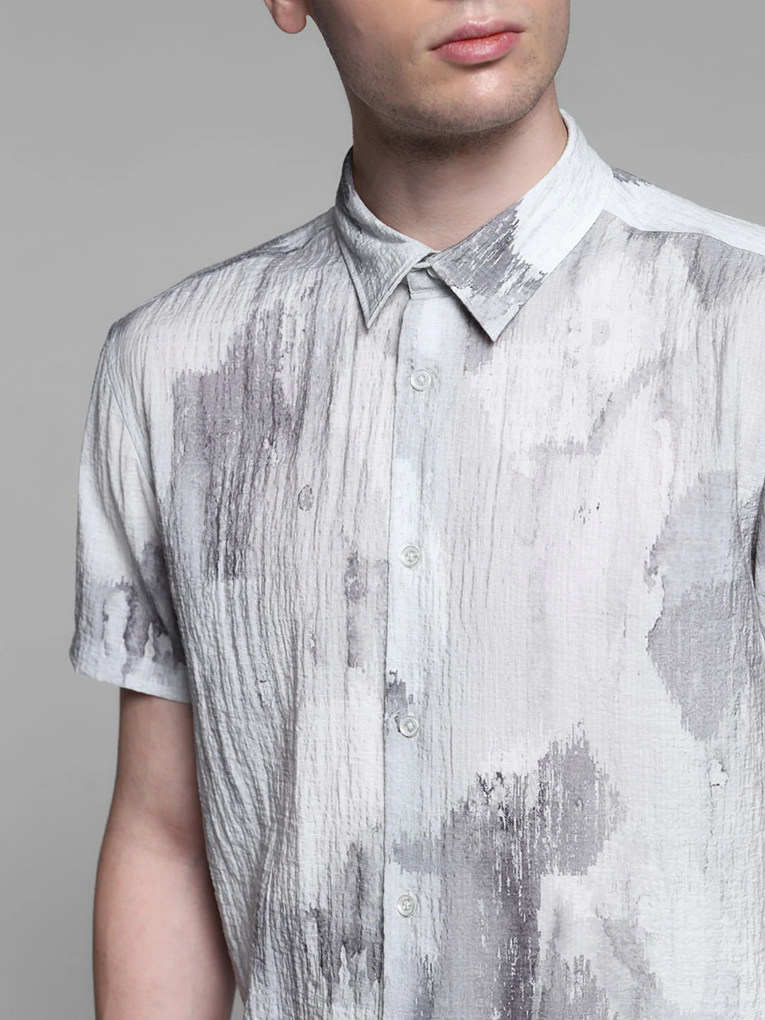 GREY PRINTED SHIRT - Image 5