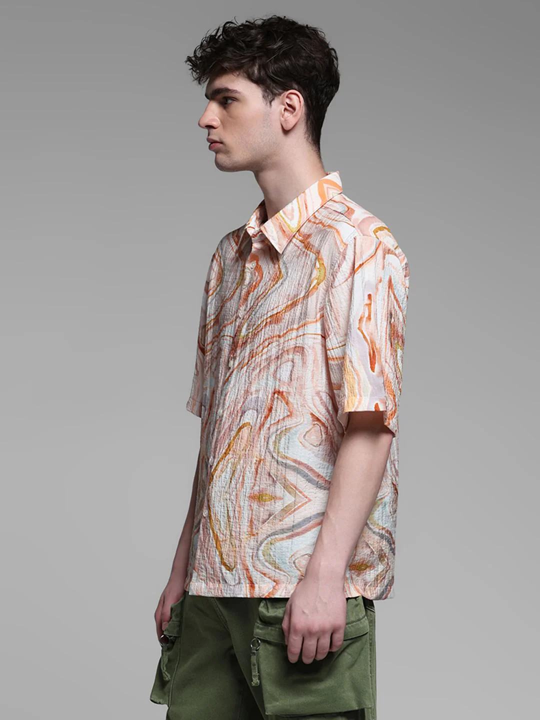 BROWN SHORT SLEEVES SHIRT - Image 3