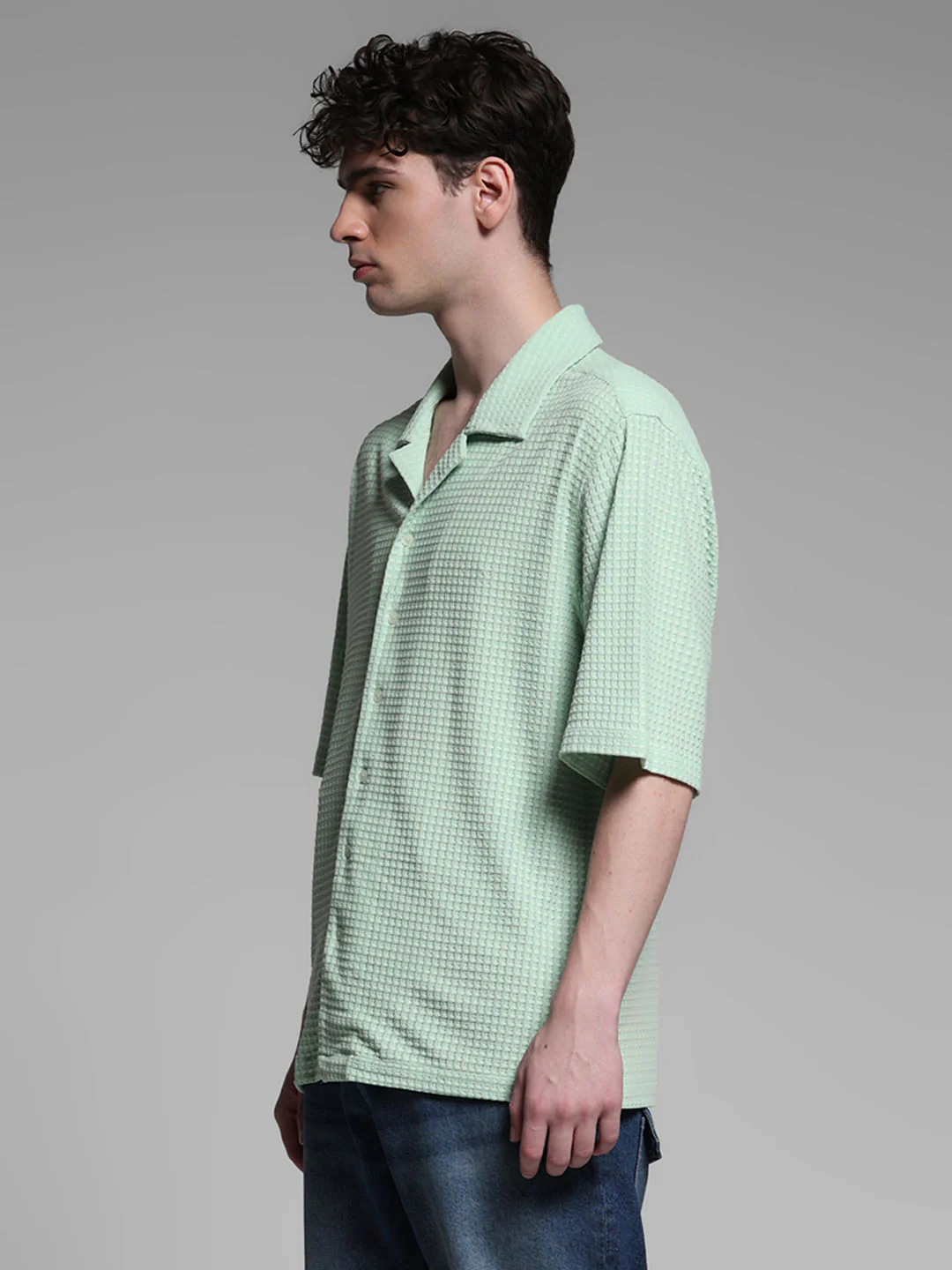LIGHT GREEN OVERSIZE SHIRT - Image 3