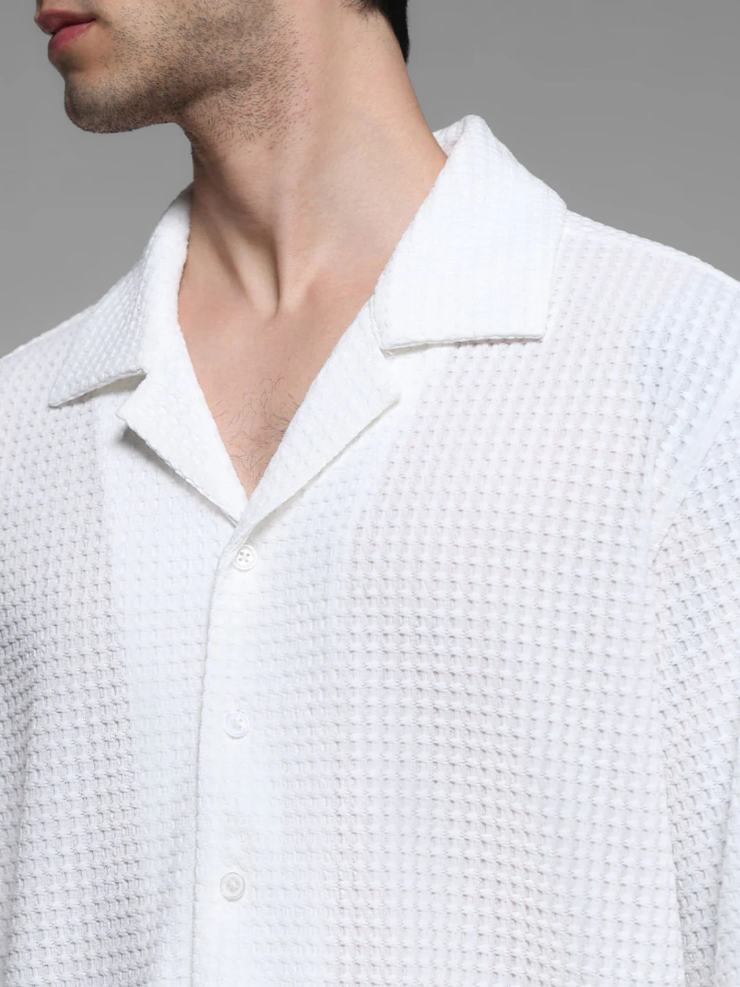 White Oversized Short Sleeves Shirt - Image 5