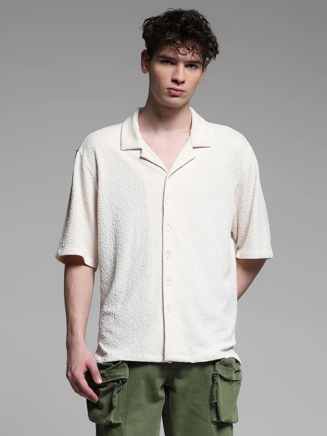 WHITE OVERSIZE SHIRT - Image 2