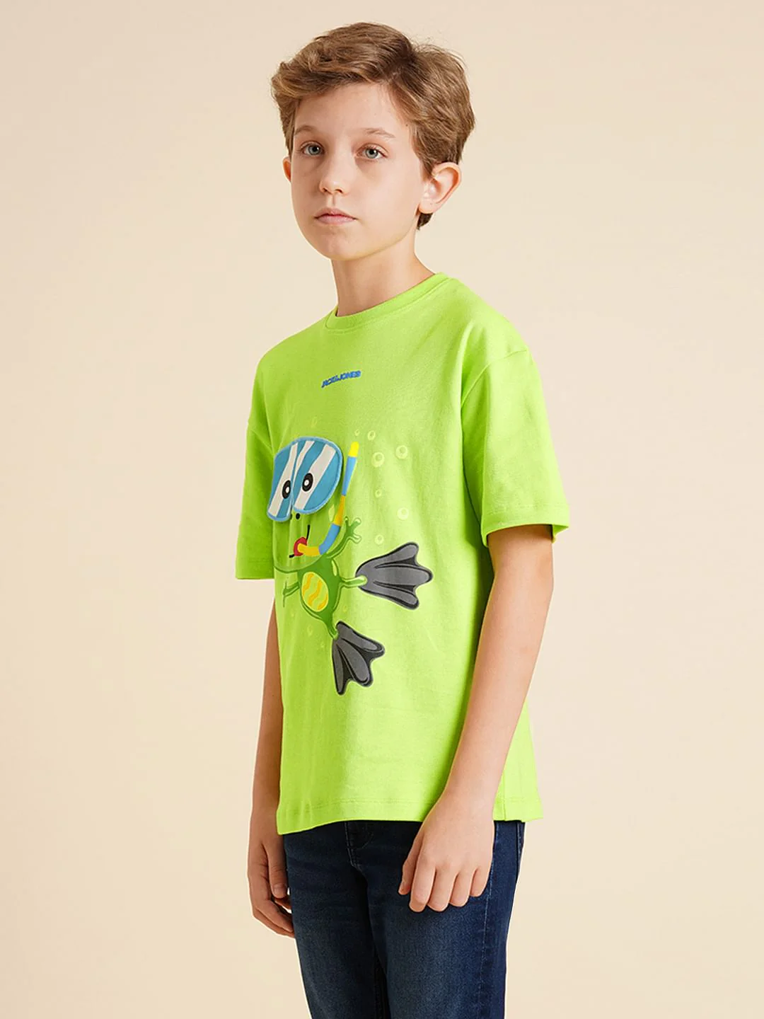 Boys Green Interactive Graphic Print T-shirt - Image 3