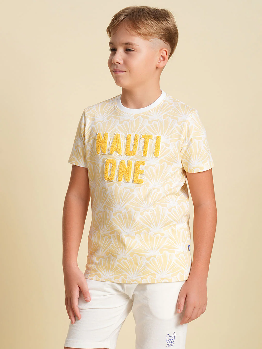 Boys Yellow Nautical Print T-Shirt - Image 3