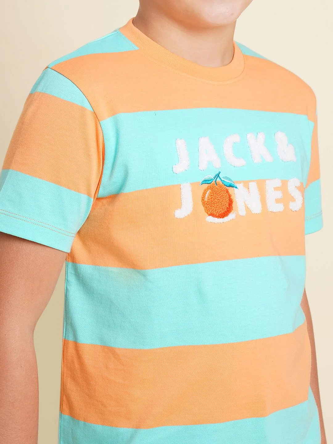 Boys Blue Colourblocked Cotton T-shirt - Image 6