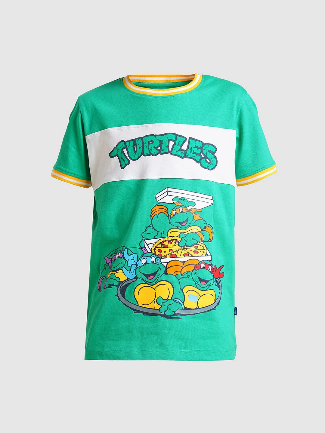 Boys Green Ninja Turtles Print T-shirt - Image 7