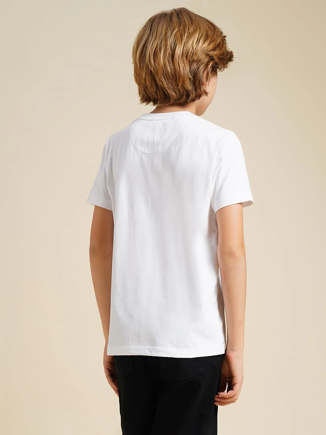 Boys White Graphic Print T-Shirt - Image 4