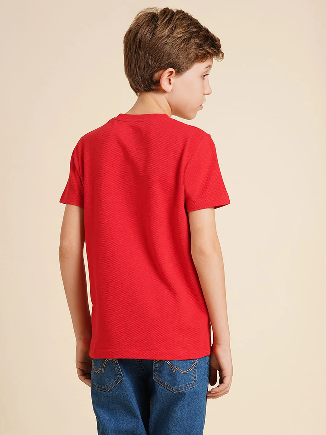 Boys Red Interactive Graphic Print T-shirt - Image 4