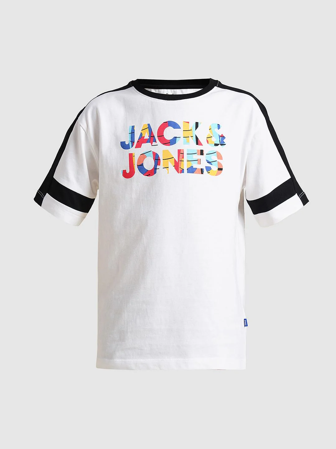 Boys White Logo Print Oversized T-shirt - Image 7