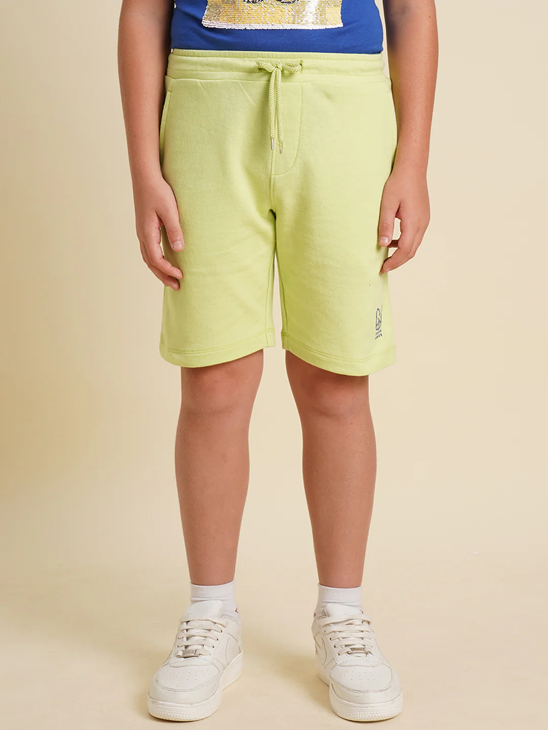 Boys Green Cotton Shorts - Image 9
