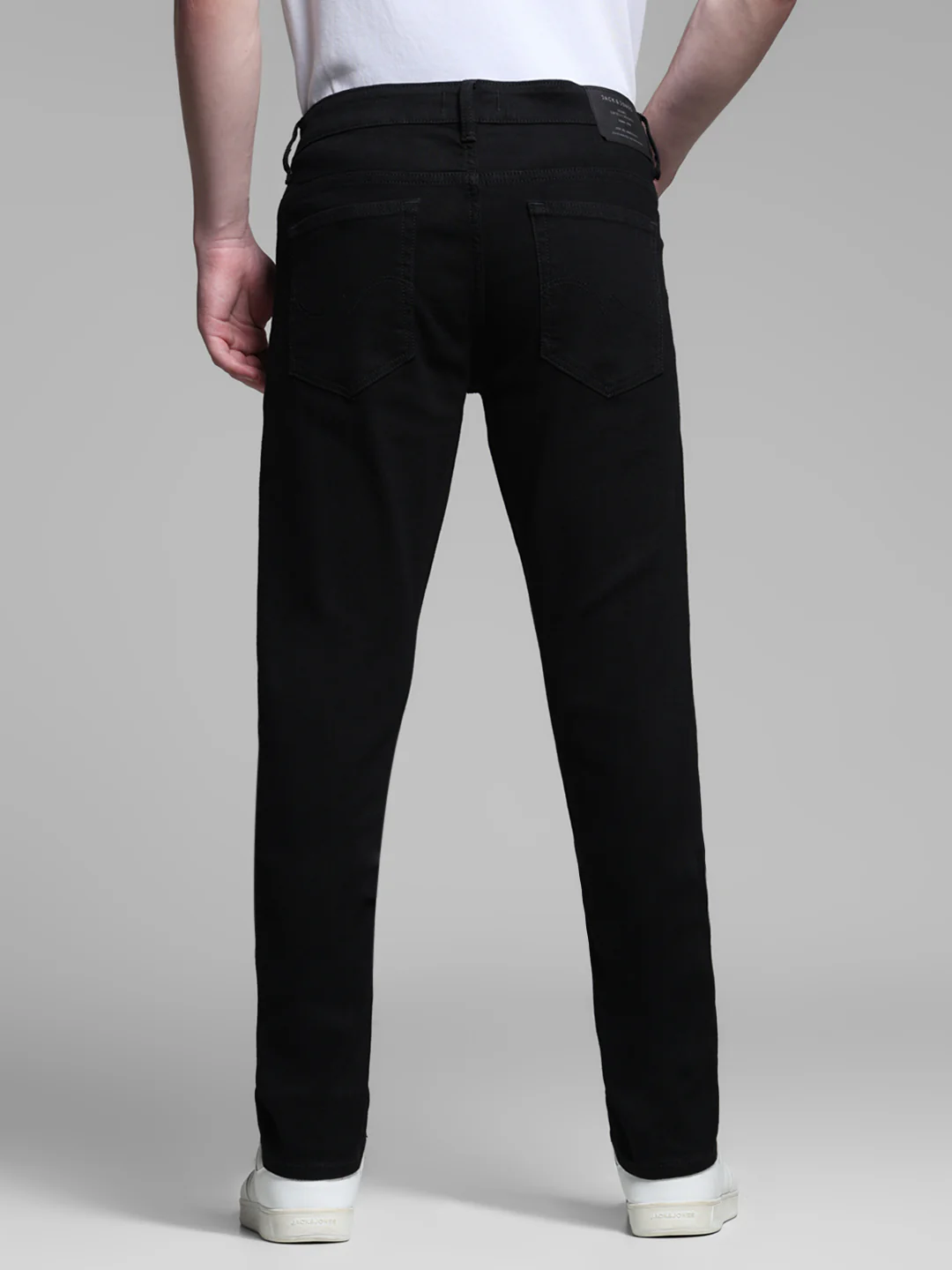 Black Low Rise Glenn Slim Fit Jeans - Image 3