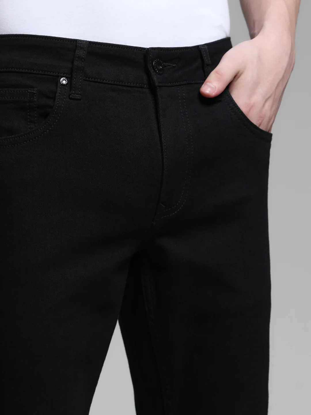 Black Low Rise Glenn Slim Fit Jeans - Image 4