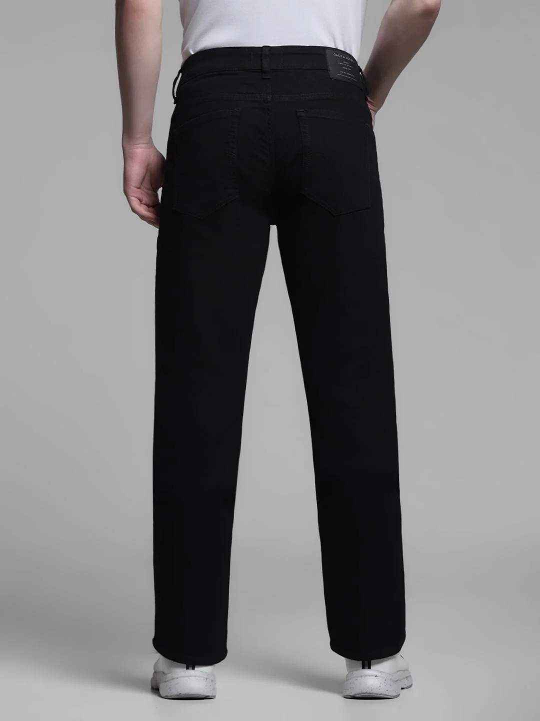 Black Low Rise Clark Regular Fit Jeans - Image 3