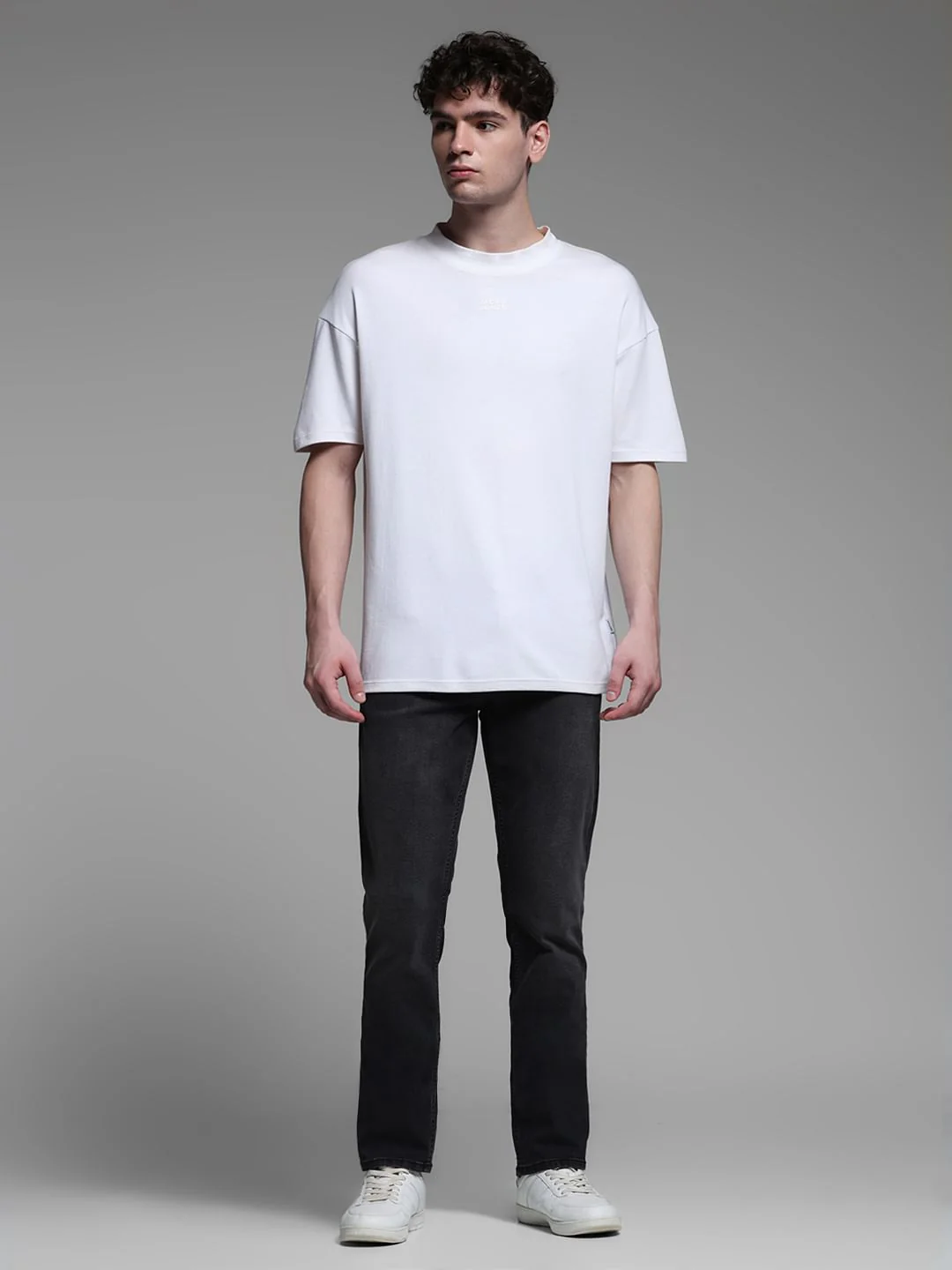 Dark Grey Low Rise Clark Regular Fit Jeans - Image 6