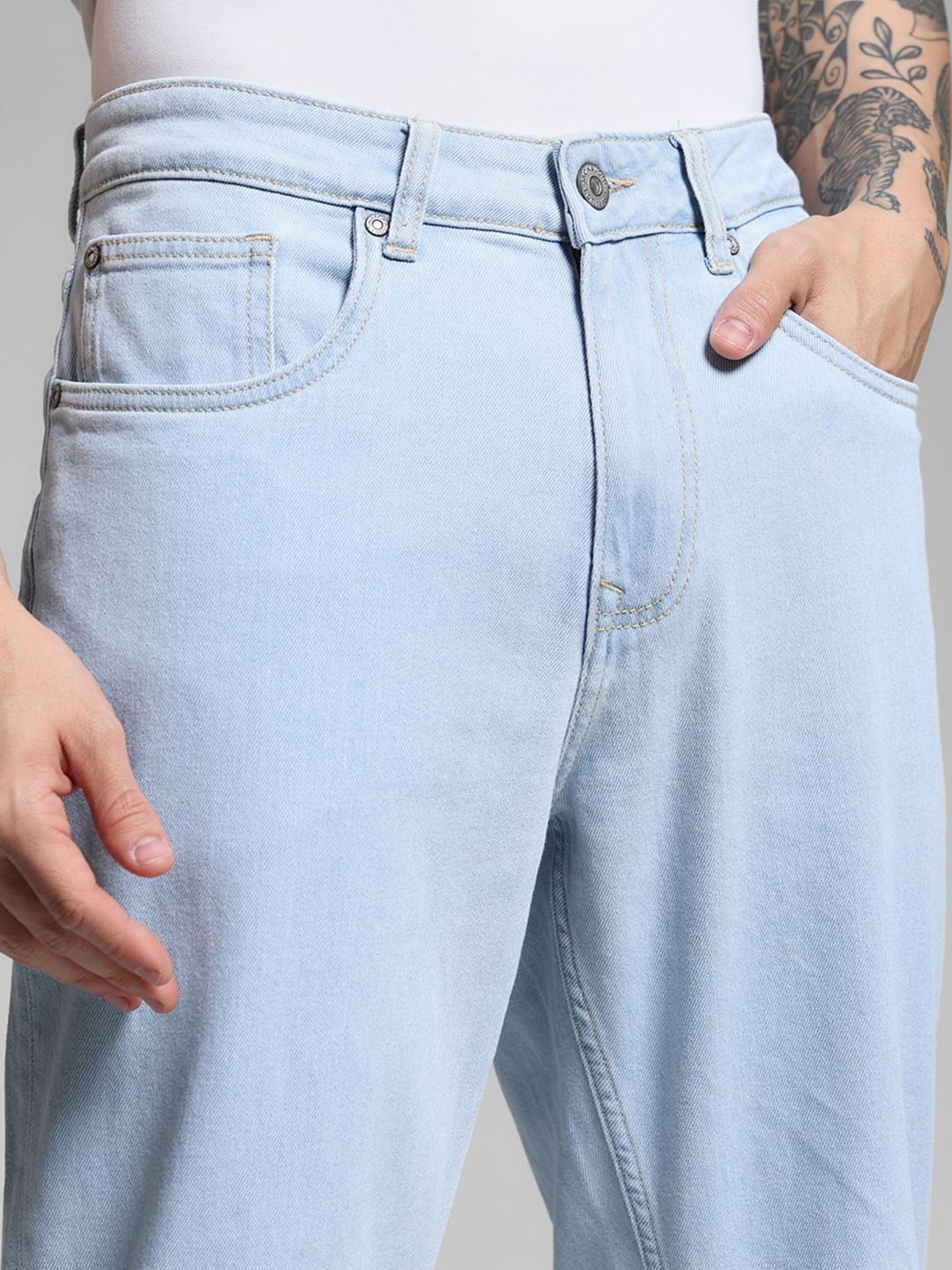 Light Blue High Rise Ray Bootcut Jeans - Image 4