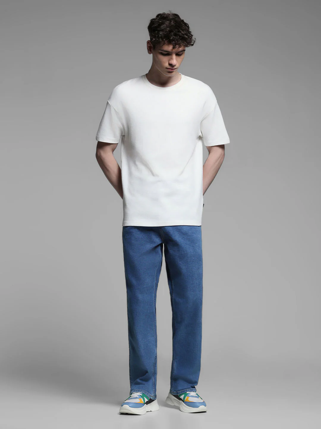 Light Blue High Rise Dario Loose Fit Jeans - Image 6
