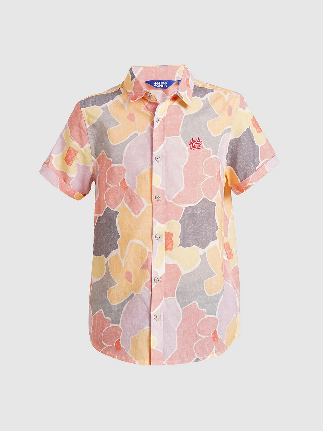 Boys Yellow Floral Cotton Shirt - Image 7