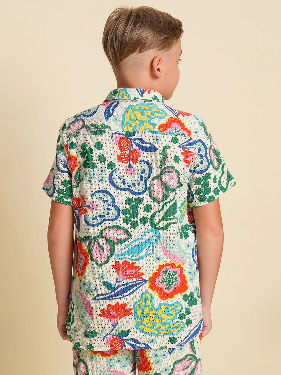 Boys Multi-Colour Printed Co-ord Set Shirt - Image 4