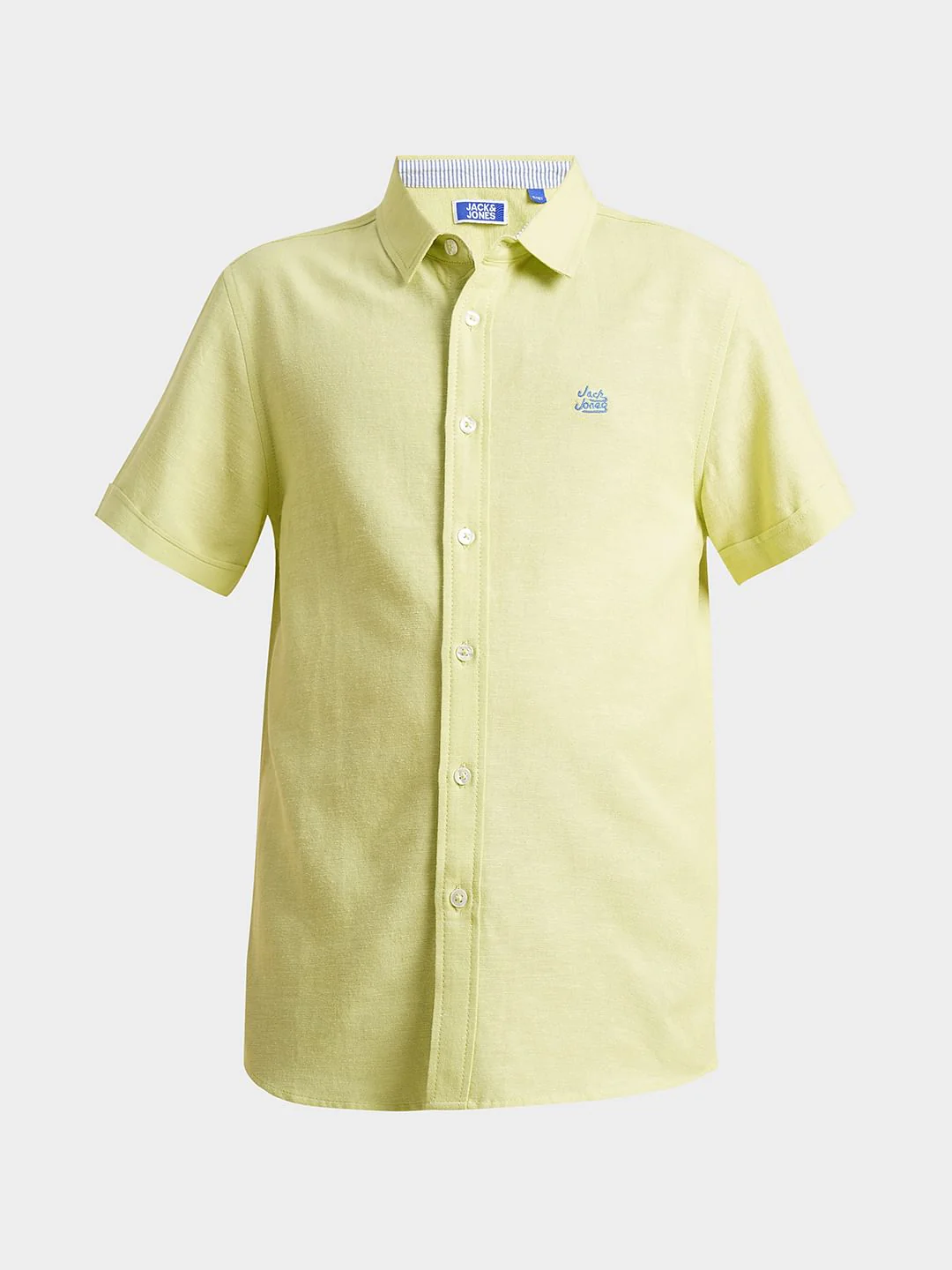 Boys Green Cotton Short Sleeves Shirt - Image 7
