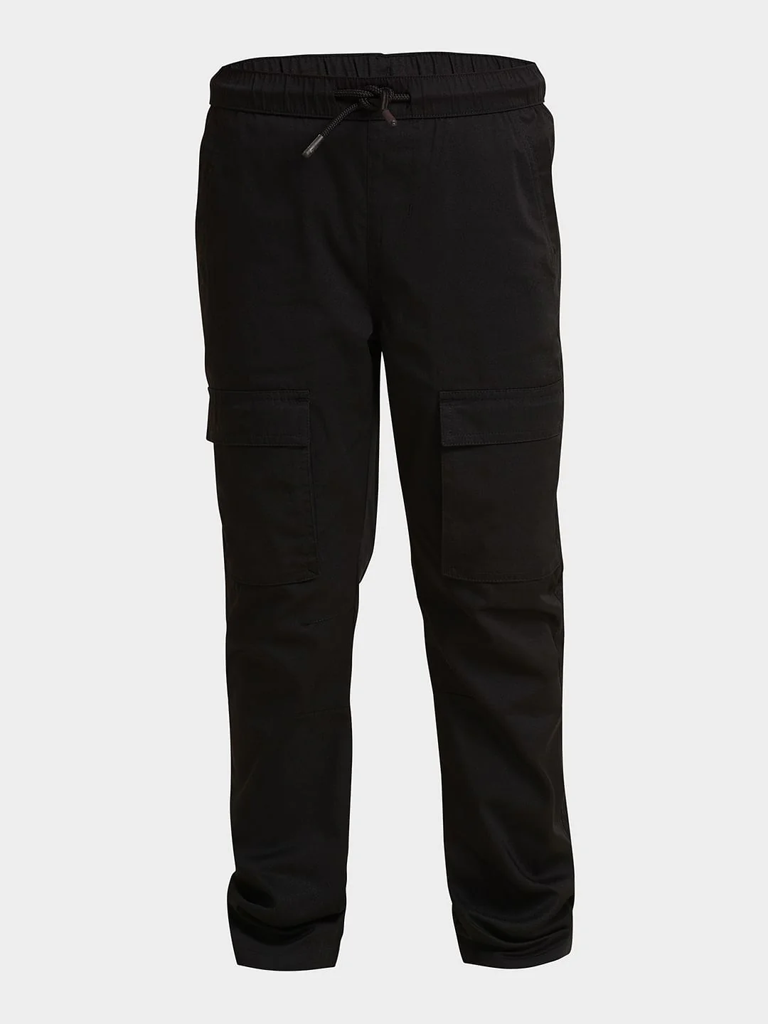 Boys Black Mid Rise Cotton Pants - Image 7