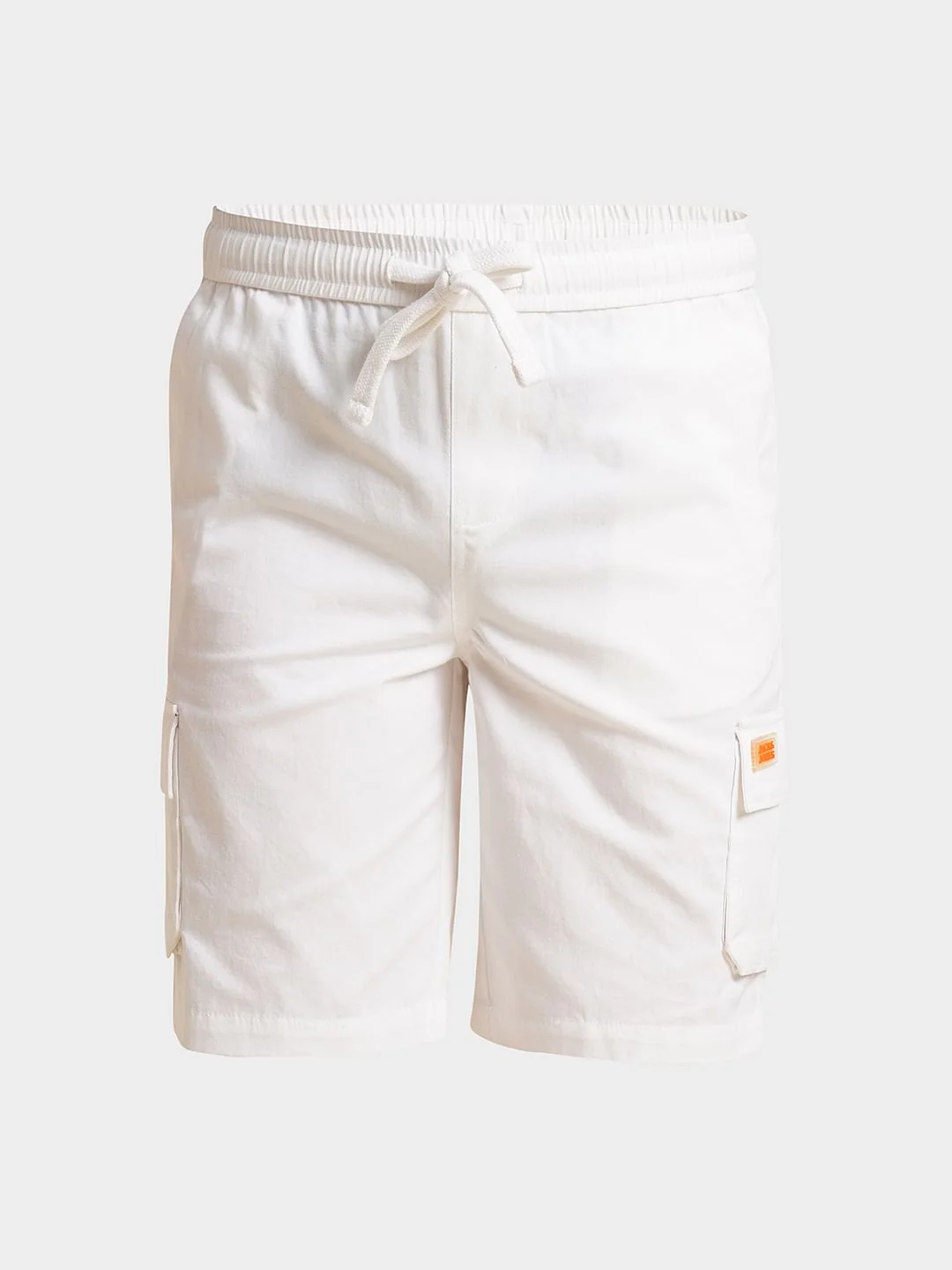 Boys White Cotton Shorts - Image 7