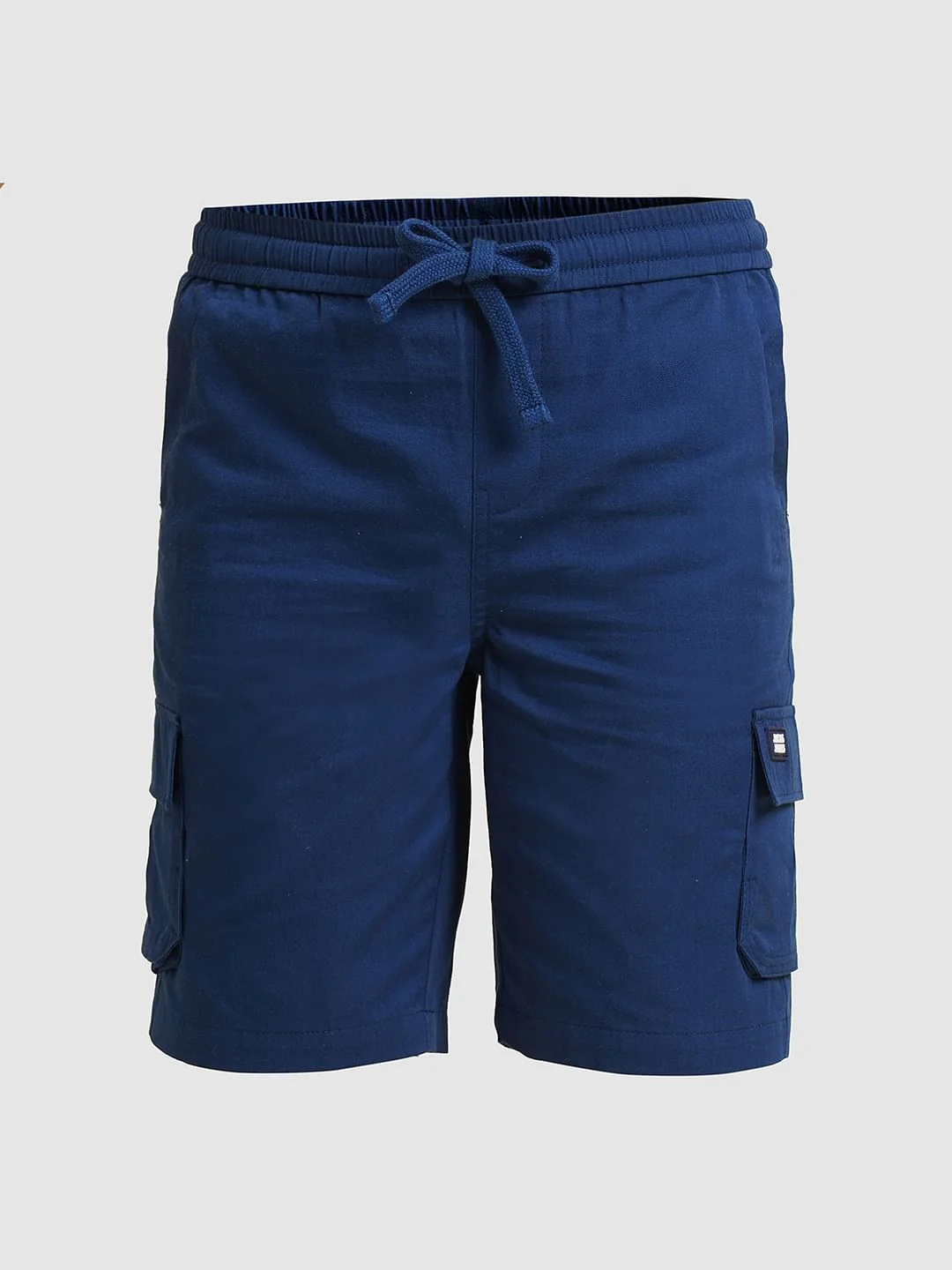 Boys Navy Blue Cotton Shorts - Image 7