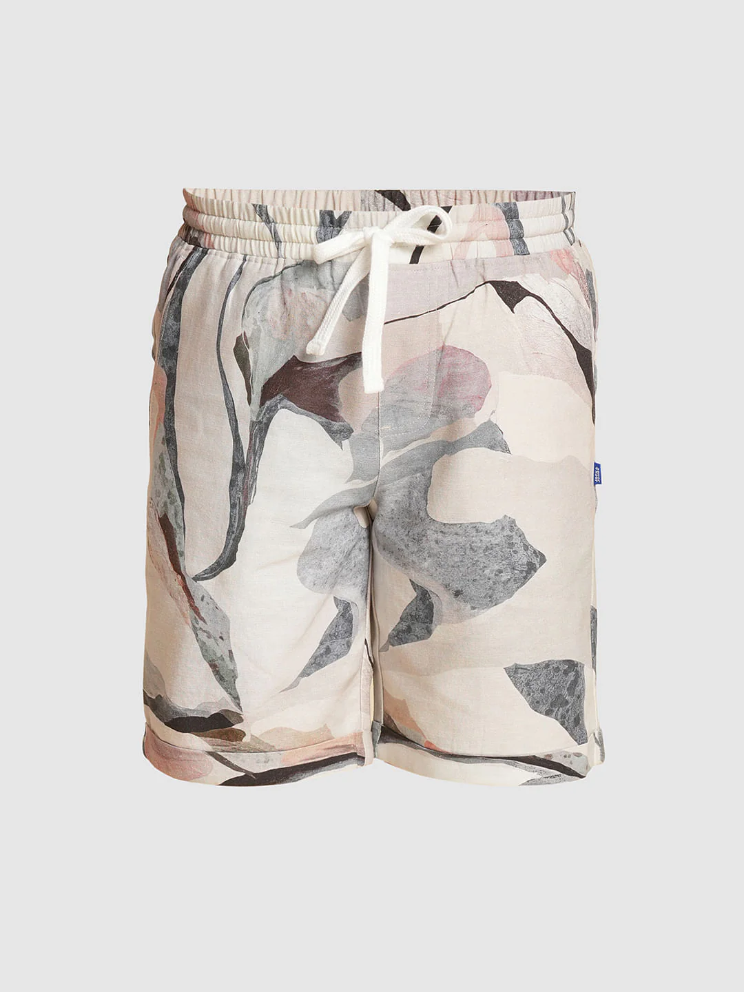 Boys White Printed Co-ord Set Shorts - Image 7
