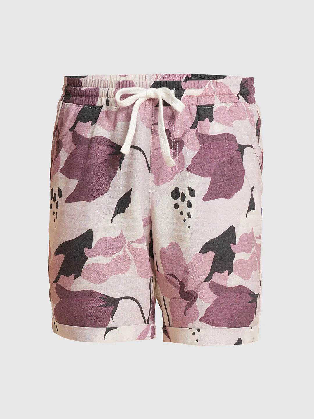 Boys Brown Printed Co-ord Set Shorts - Image 7