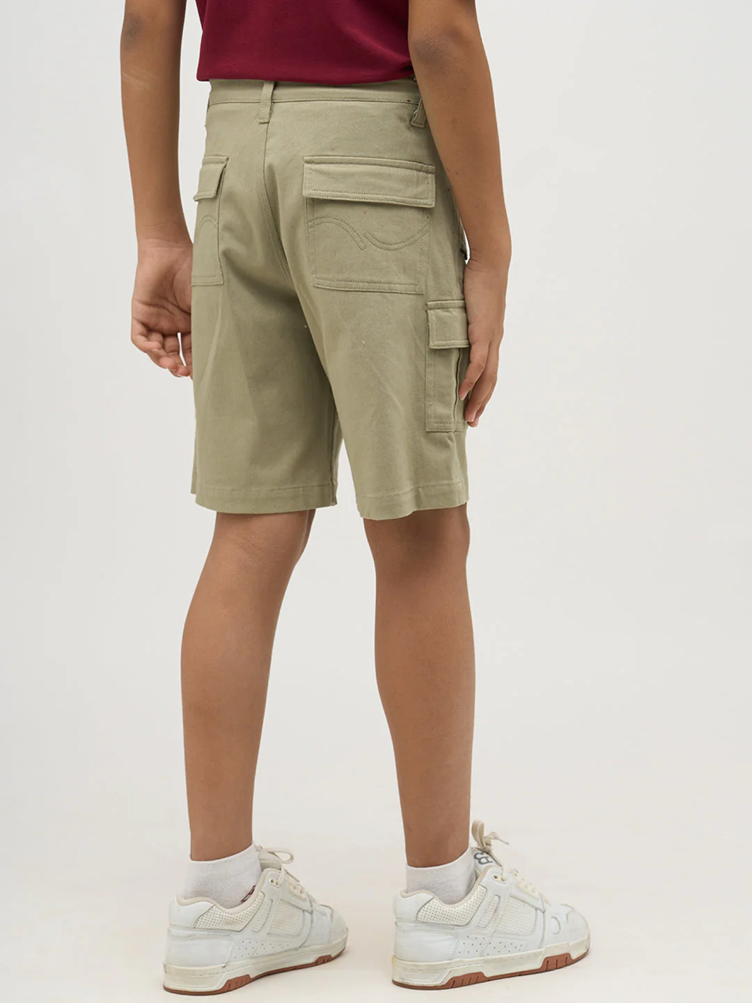 Boys Brown 5 Pockets Shorts - Image 4
