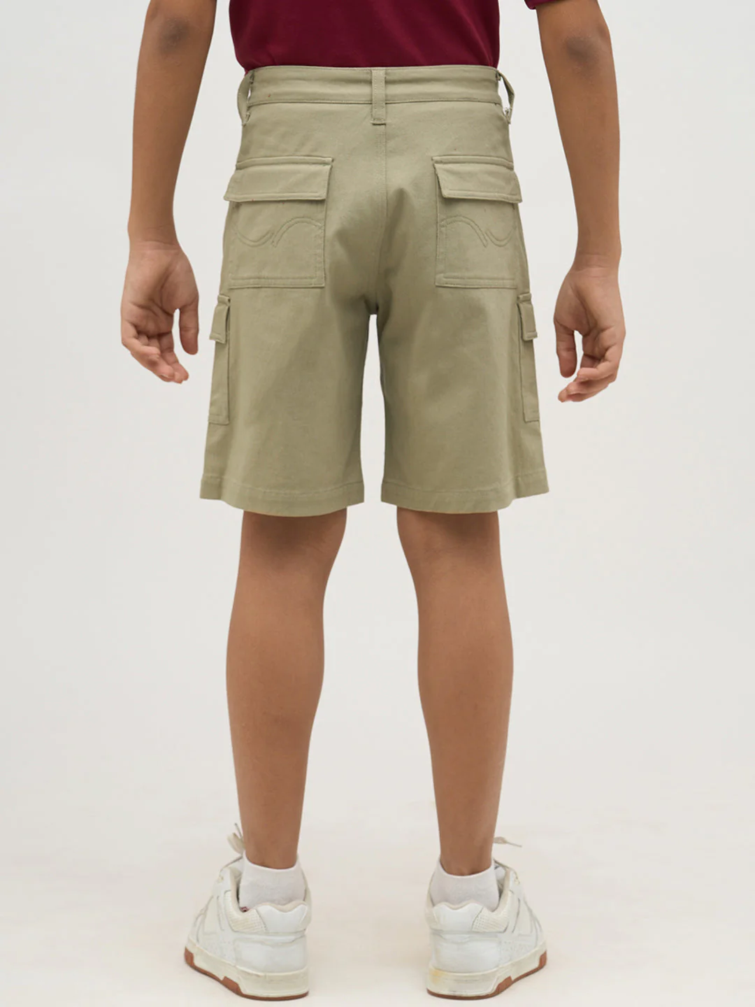 Boys Brown 5 Pockets Shorts - Image 9