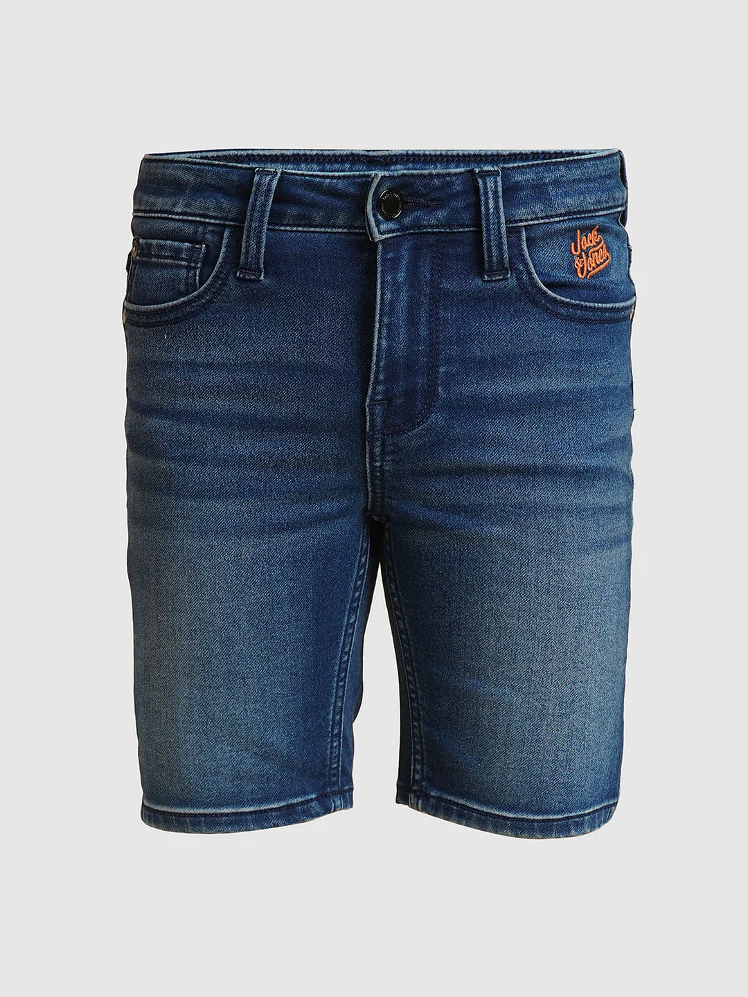 Boys Dark Blue Denim Shorts - Image 7