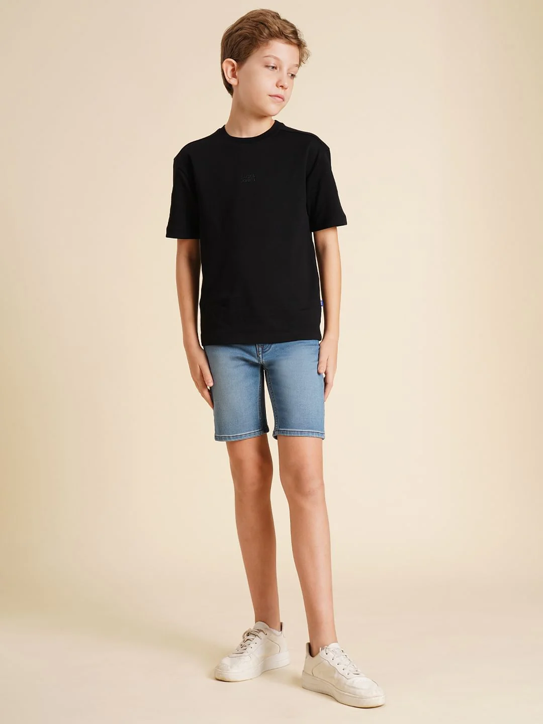 Boys Blue Mid Rise Denim Shorts - Image 5