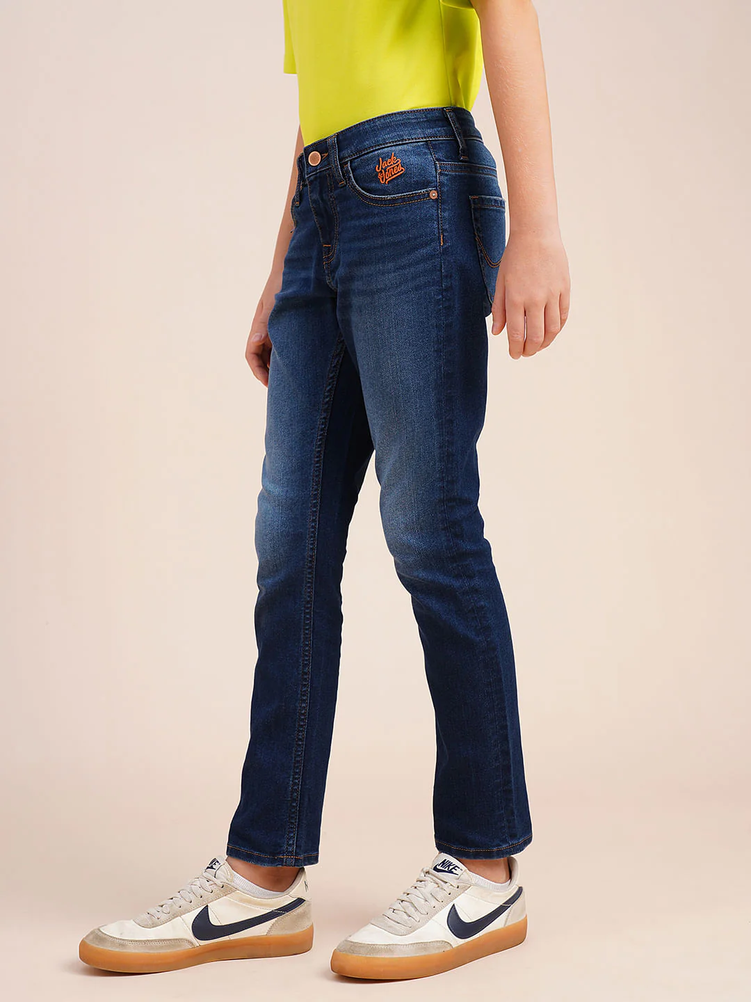 Boys Dark Blue Clark Regular Fit Jeans - Image 3