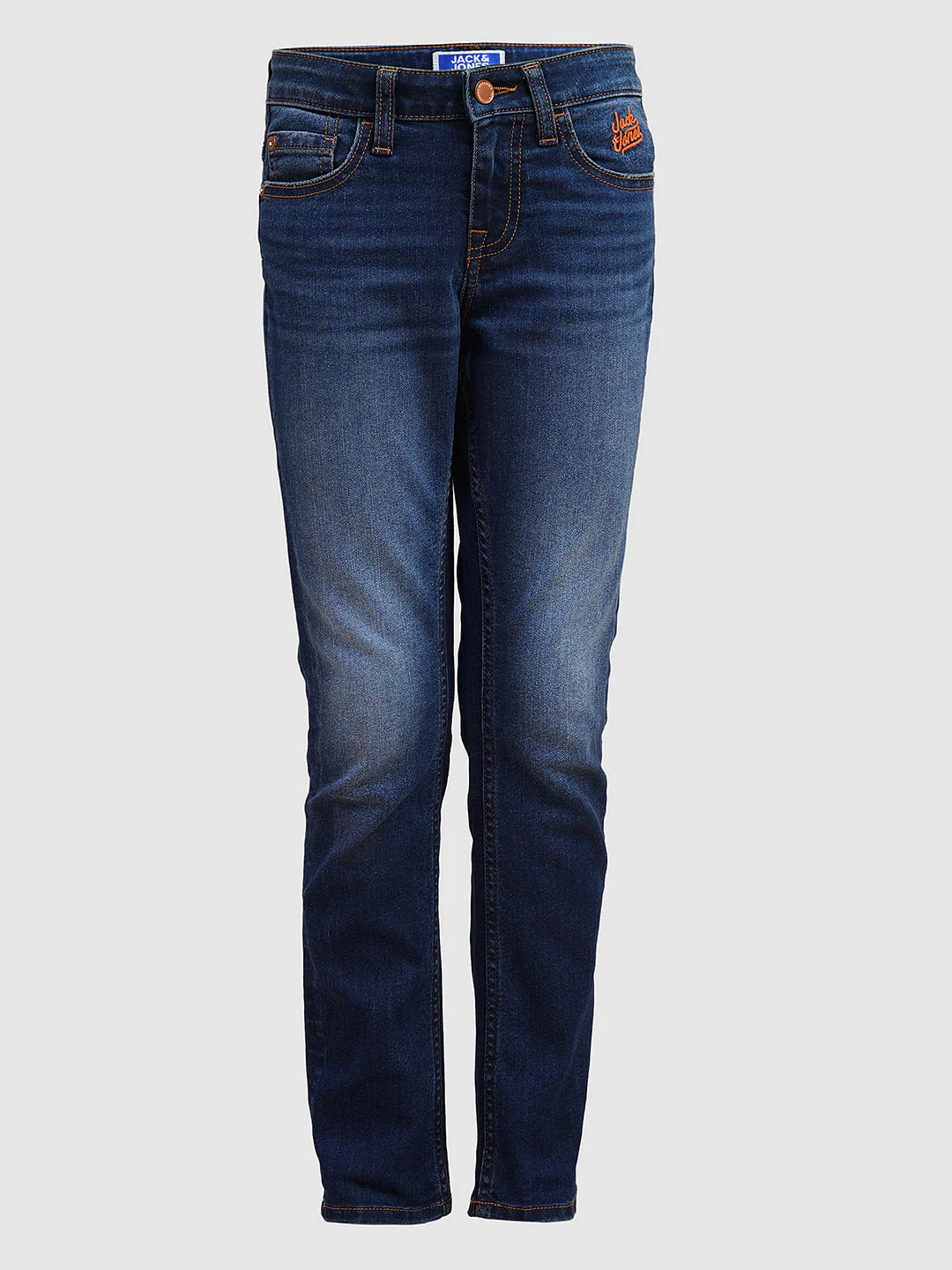 Boys Dark Blue Clark Regular Fit Jeans - Image 7