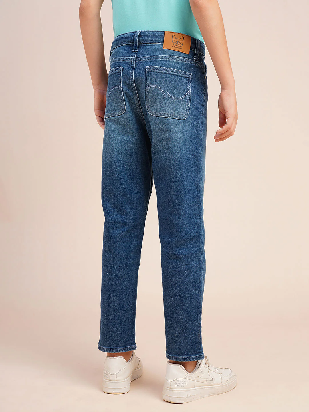 Boys Blue Mid Rise Cropped Jeans - Image 4