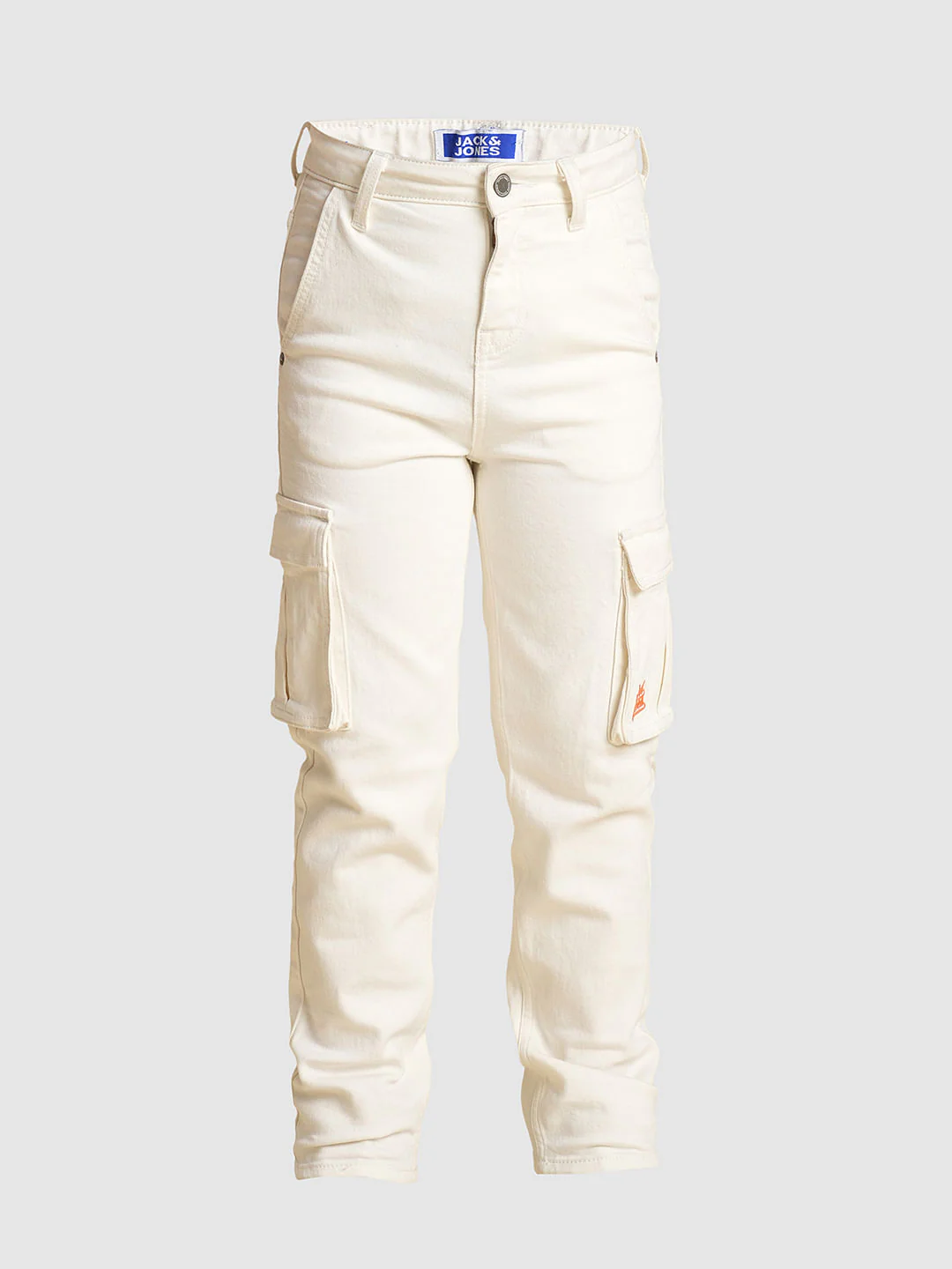 Boys White Mid Rise Cotton Jeans - Image 7