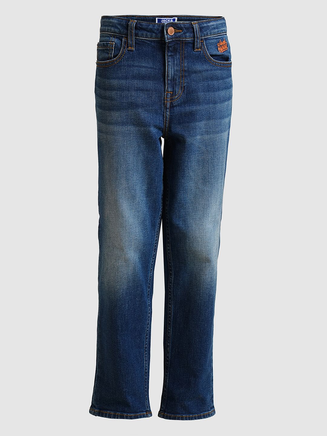 Boys Blue Clark Regular Fit Jeans - Image 7