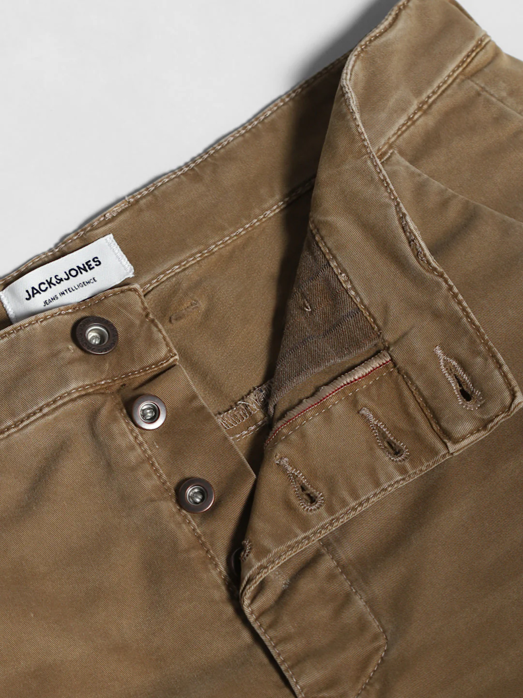 Brown Distressed Anti Fit Jeans - Image 5