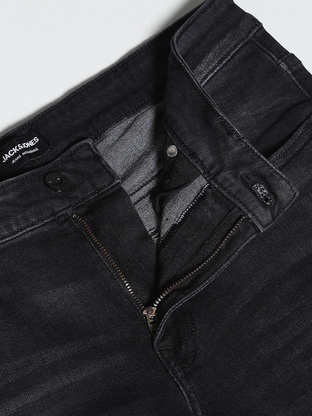 Washed Brak Slim Fit Jeans - Black - Image 5