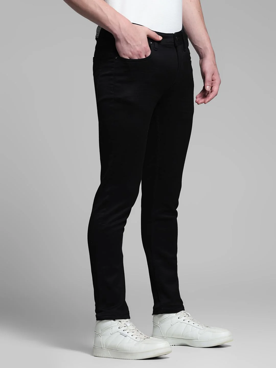 Washed Brak Slim Fit Jeans - Black - Image 2