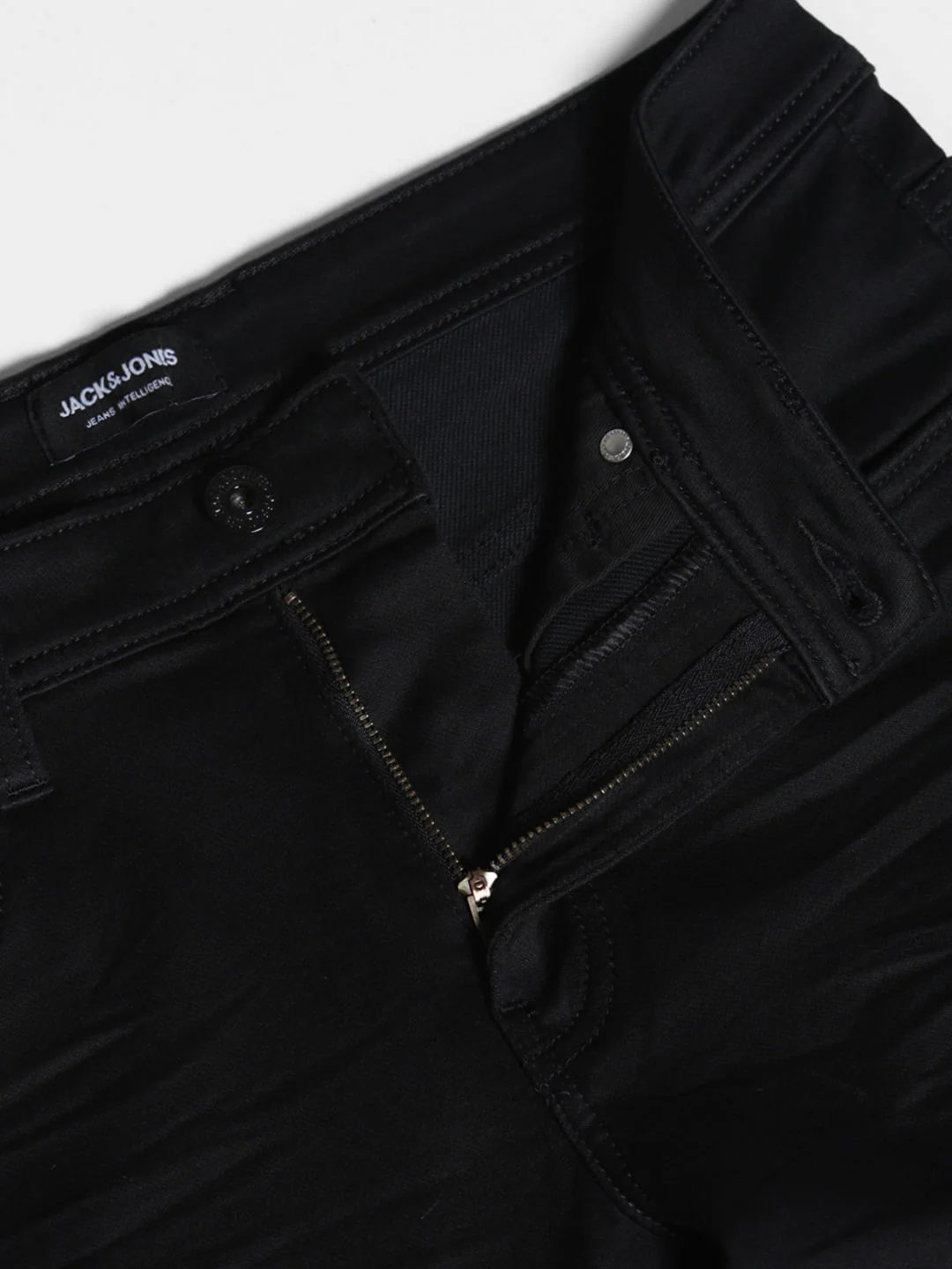 Washed Brak Slim Fit Jeans - Black - Image 5
